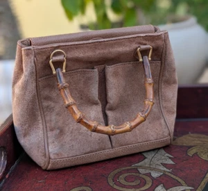 Gucci Mini Suede Bamboo Tote - Vintage (Imperfections) - Picture 1 of 24
