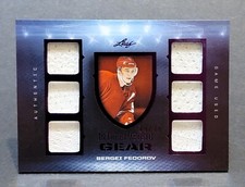 2022-23 Leaf In the Game Used Gear Purple Foil #GUG-30 Sergei Fedorov 15/35