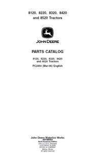 John Deere 8120, 8220, 8320, 8420, 8520 Traktor Teilekatalog Handbuch PC2850 - Bild 1 von 5