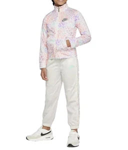 Nike (Kids) Girl's Light Smoke Grey Spot-On Tricot Set Tracksuit Size 4 NEW - Picture 1 of 5