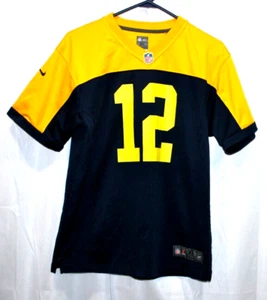 Green bay Packers Aaron Rodgers Women's XL Throw Back Blue/Yellow Nike Jersey. - Picture 1 of 11