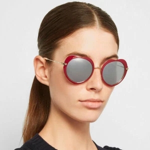 MIU MIU SMU 54R Heart Sunglasses in Fire Engine Red - Picture 1 of 5