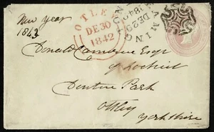 1842 1d Pink Superb LEAMINGTON Distinctive Maltese Cross Cat.£600.00 - Picture 1 of 2