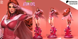 Atom Eve Statue 3D Print Unpainted/Unassembled - Picture 1 of 10