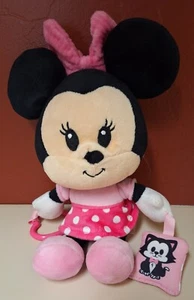 Disney Baby Minnie Mouse Rosa Peluche Attività Giocattolo Sensoriale Crinkle Dentier 12" - Foto 1 di 7