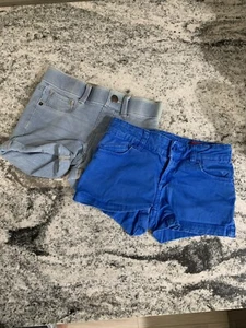 ๐๐Lot of 2 Girls Jean Shorts Size 7R ๐๐ EUC Indie & Arizona - Picture 1 of 8