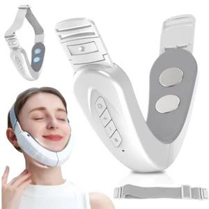 V Shaped Facial Lifting Device Face Slimming Neck Massager Double Chin Removal - Picture 1 of 9