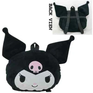 Mochila de felpa con forma de cabeza Kuromi 10x13" - Imagen 1 de 1