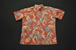 VTG Reyn Spooner Aloha Shirt Men M Hawaiian Floral Flower 51124S - Picture 1 of 4