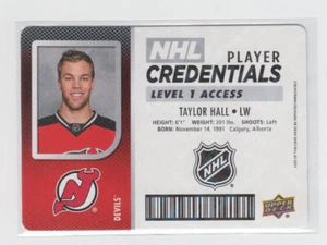 17/18 UD MVP New Jersey Devils Taylor Hall Credentials Level 1 Access #NHL-TH - Bild 1 von 2