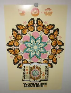 Poster birra Land Grant Wandering Monarch Belgian Pilsner 17" x 11" - Foto 1 di 3