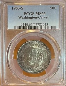 1953-S PCGS MS66 Washington-Carver Commemorative Half Dollar - Picture 1 of 4