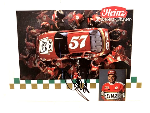 1990 JIMMY SPENCER OSTERLUND MTSPRTS #57 PONTIAC AUTOGRAPHED NASCAR POSTCARD Cover