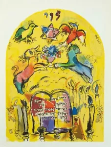 Marc Chagall - Antike Lithographie - Jerusalem Fenster: Jakob, 1962 - Bild 1 von 5