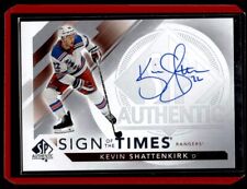 2017-18 SP Authentic Sign Of Times Kevin Shattenkirk Auto (LouGLab)