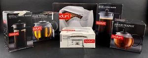 Bodum French Press Kenya Coffee Assam Teapot Bistro Bread Basket Warmer Lot of 6 - Picture 1 of 24