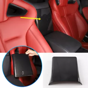 Carbon fiber ABS Center Conosle Back Trim Cover For Jaguar F-TYPE Coupe 2013-24 - Picture 1 of 7