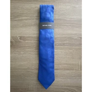 Michael Kors Men's Adkins Paisley 3" Tie Blue One Size NEW - Picture 1 of 4