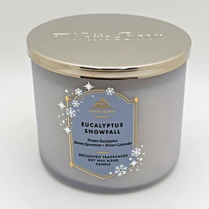 Bath and Body Works Eucalyptus Snowfall 3-wick Candle - Picture 1 of 3