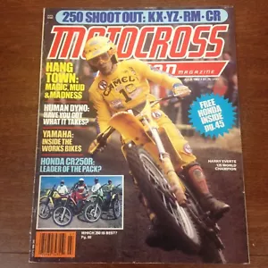 JULY 1982 MOTOCROSS ACTION 125/250 HANGTOWN 250cc SHOOTOUT 250 CR KX VINTAGE YZ - Picture 1 of 8