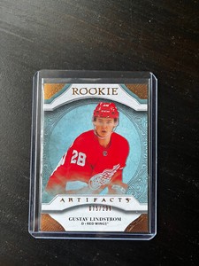 2020-21 ARTIFACTS ROOKIE COPPER PARALLEL  075/299 GUSTAV LINDSTROM RED WINGS