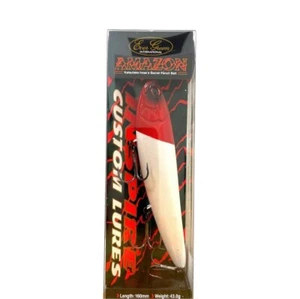 EverGreen Big Pencil Bait Amazon Red Head Solid Pearl Rare 43g 160mm Japan New - Picture 1 of 24