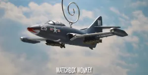 Avión de combate F9F Panther US MARINES Guerra de Corea Personalizado Adorno de Navidad Puma - Imagen 1 de 12