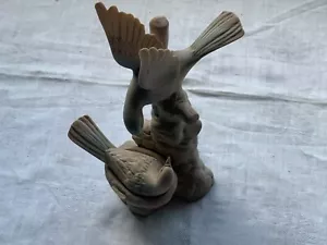 Spanish Collectable 9" Figurine Porcelain Miguel Requena Bird Feeding Chick - Picture 1 of 10