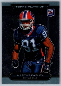 2010 Topps Platinum Rookie Refractors Marcus Easley Buffalo Bills #125 - Picture 1 of 2