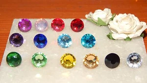 S/P Tie Tack/Cravat/Scarf/Lapel/Modesty Pin with 10mm/12mm Faceted Resin Stones - Picture 1 of 14