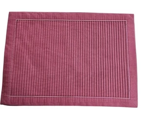 Paquete de 4 manteles de esmoquin plisados Pier 1 rosa de 18"x13" de colección artículos para el hogar años 90 - Imagen 1 de 7