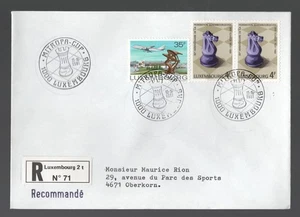 1981 Luxembourg Chess Tournament, Mitropa Cup registered cover - Picture 1 of 1
