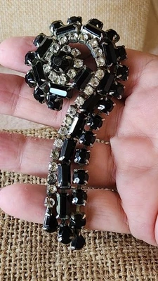 Vintage Brooch Articulated Ends Large Measures 3.77" Good Condition  - Image 1 of 4