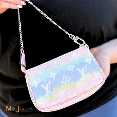 Louis Vuitton Monogram Escale Mini Pochette Pastel Multicolor Handbag 2020 M6926 - Image 1 of 4