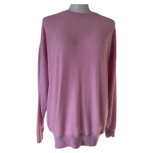 Alo Soho Pullover Pulli Oversize Stretch Rundhals leicht Damen XS rosa - Bild 1 von 7