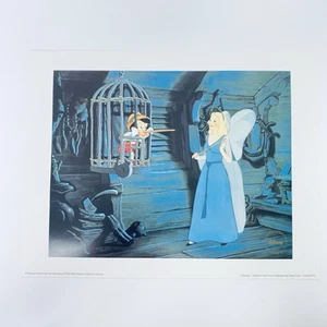 Disney's Pinocchio In Cage Blue Fairy Special Edition Lithograph WDCS Envelope - Picture 1 of 9