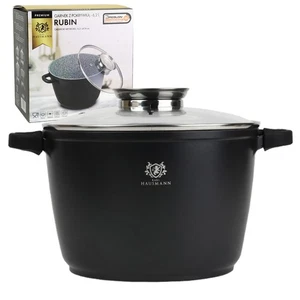 Granit-Topf Rubin 6,2 L inkl. Deckel – Induktionsgeeignet, Silikongriffe, langle - Bild 1 von 13