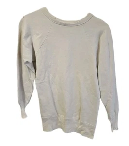 Felpa antivento Hanes vera vintage anni 50 bianca vuota USA taglia M - Foto 1 di 12