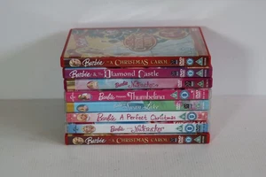Barbie DVD Bundle x 8 Mixed Titles Most Christmas Collection Childrens - Picture 1 of 3