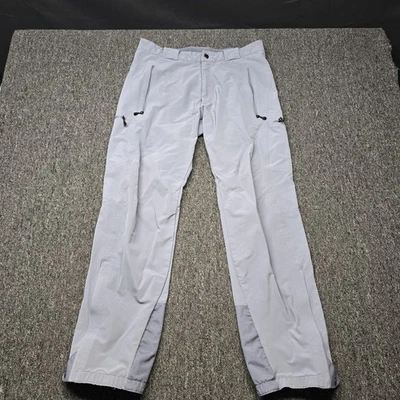 Мужские лыжные штаны Patagonia 32 серые с застежкой-манжетами на молнии технические альпийские зимние брюки - Изображение 1 из 4