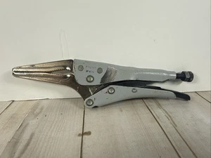 ā
 Snap-On LP6LN 6" Long Nose Locking Vice Grip Pliers Gray USA USED šŗšø - Picture 1 of 10