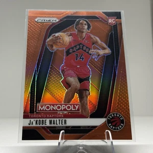 2024-25 Panini Prizm Monopoly Ja’Kobe Walter #69 RC Naranja/149 - Raptors Rookie - Imagen 1 de 2