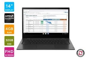 Lenovo 14" 14e Chromebook (4GB, 32GB) - Refurbished, Grey, Chromebooks, Laptops - Picture 1 of 6
