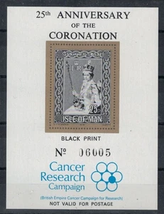 MAN 1978 Silver Jubilee, Prova in nero e oro MNH** - Picture 1 of 2