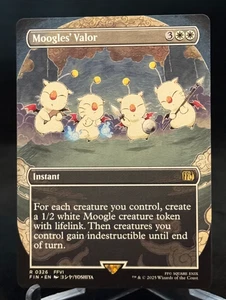 MTG Magic the Gathering FIN Final Fantasy Borderless Moogles' Valor - Rare - Bild 1 von 1