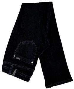 ZD Zane Di Womans Size 3 Jeans Low Rise Dark Black Ankle Zippers Y2K Ladies - Picture 1 of 11