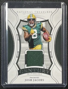 JOSH JACOBS 2024 PANINI TESOROS NACIONALES CM-JJS SIGLO MATERIALES JERSEY 62/99 - Imagen 1 de 2