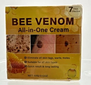 Bee Venom All-In-One Cream Skin Tags, Warts, Moles - 2.12 Oz Brand New - Picture 1 of 3