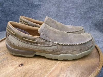 Mocasines sin cordones Twisted X Bomber de cuero para conducir talla 10 M MDMS002 Foto 1 de 4