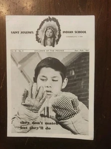 1957 Saint Joseph's Indian School Children Of The Prairie Pamphlet Great Images - Picture 1 of 4